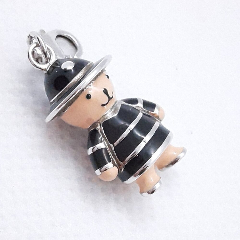 NEW sterling silver and enamel bear charm - Picture 2 of 10